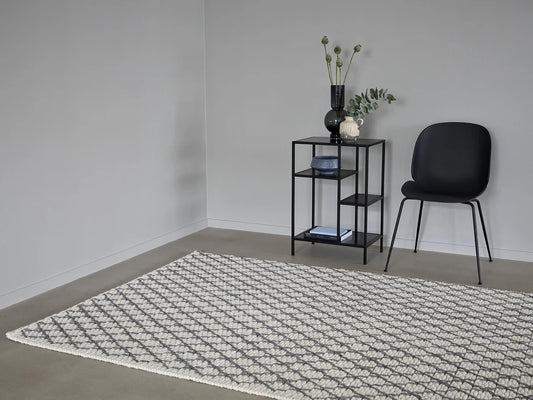 Vloerkleed MOMO Rugs Diamond Charcoal White (outlet)