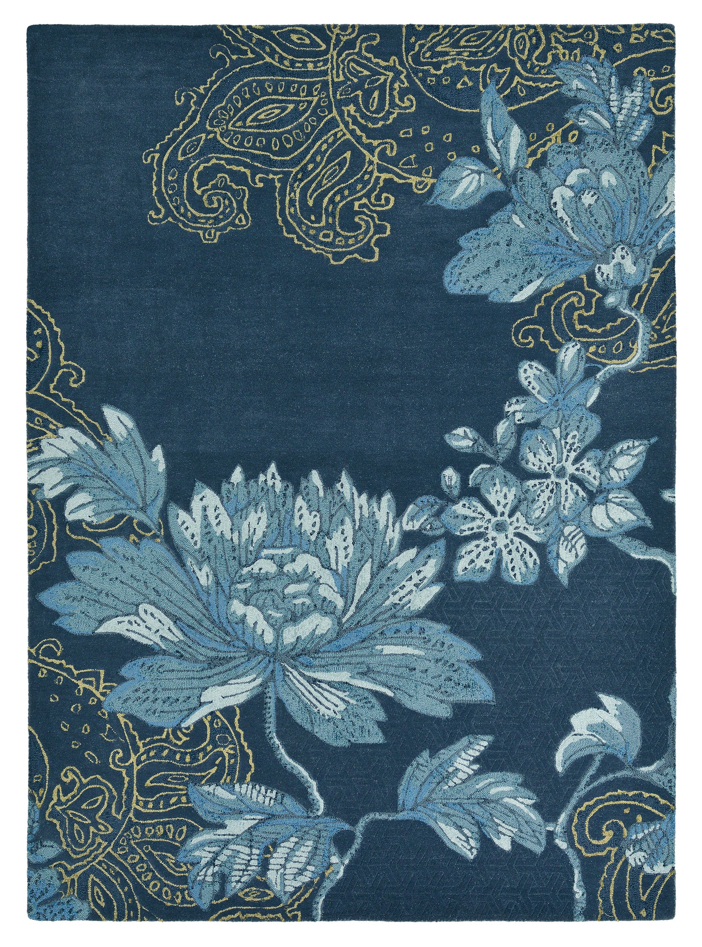 Laagpolig vloerkleed Wedgwood Fabled Floral Navy 37508