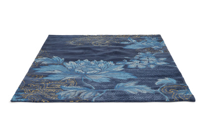 Laagpolig vloerkleed Wedgwood Fabled Floral Navy 37508