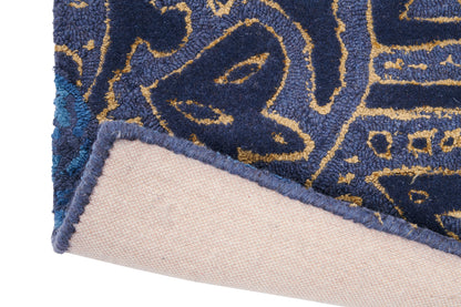 Laagpolig vloerkleed Wedgwood Fabled Floral Navy 37508