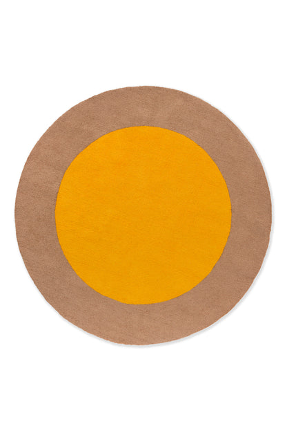 Rond Vloerkleed Brink en Campman Festival Yellow Round