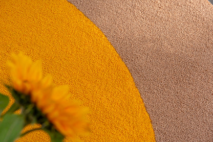 Rond Vloerkleed Brink en Campman Festival Yellow Round