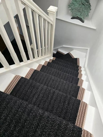 Traploper Hartley & Tissier Stripes Finley 01 Black & Ivory