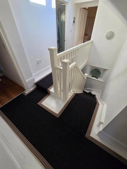 Traploper Hartley & Tissier Stripes Finley 01 Black & Ivory