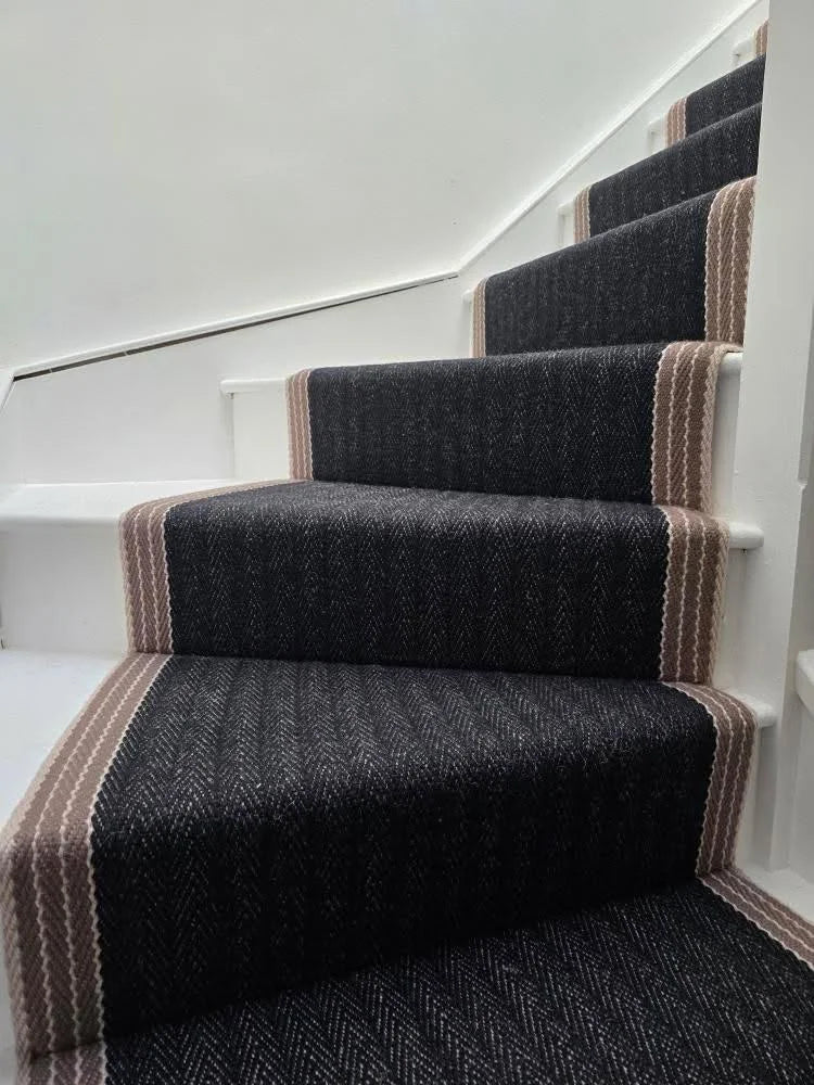 Traploper Hartley & Tissier Stripes Finley 01 Black & Ivory