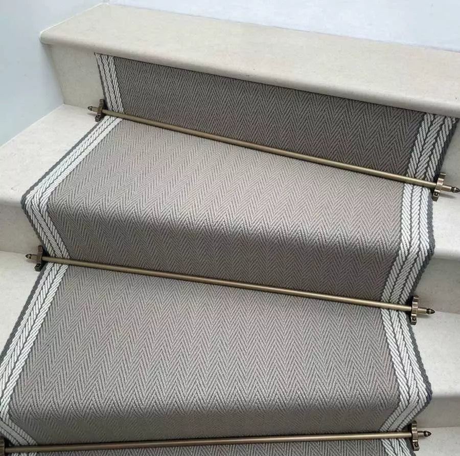 Traploper Hartley & Tissier Stripes Finley 04 Linen & White