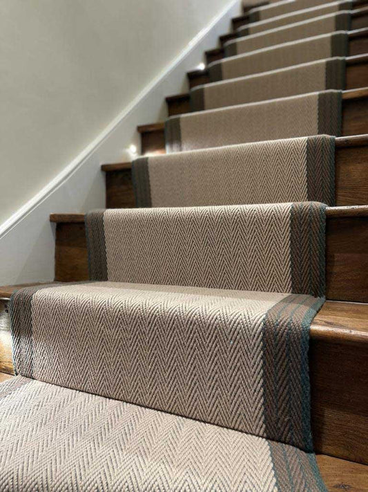 Traploper Hartley & Tissier Stripes Finley 05 Putty & Spruce