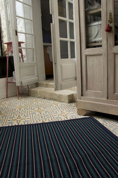 Traploper Hartley & Tissier Stripes Frances 02 Teal