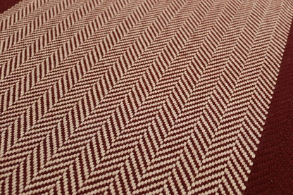 Traploper Hartley Tissier Herringbone Burnt Sienna & Putty