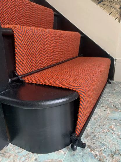 Traploper Hartley Tissier Herringbone Bright Orange