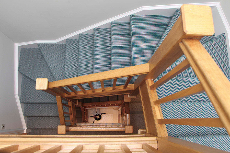 Traploper Hartley Tissier Herringbone Teal