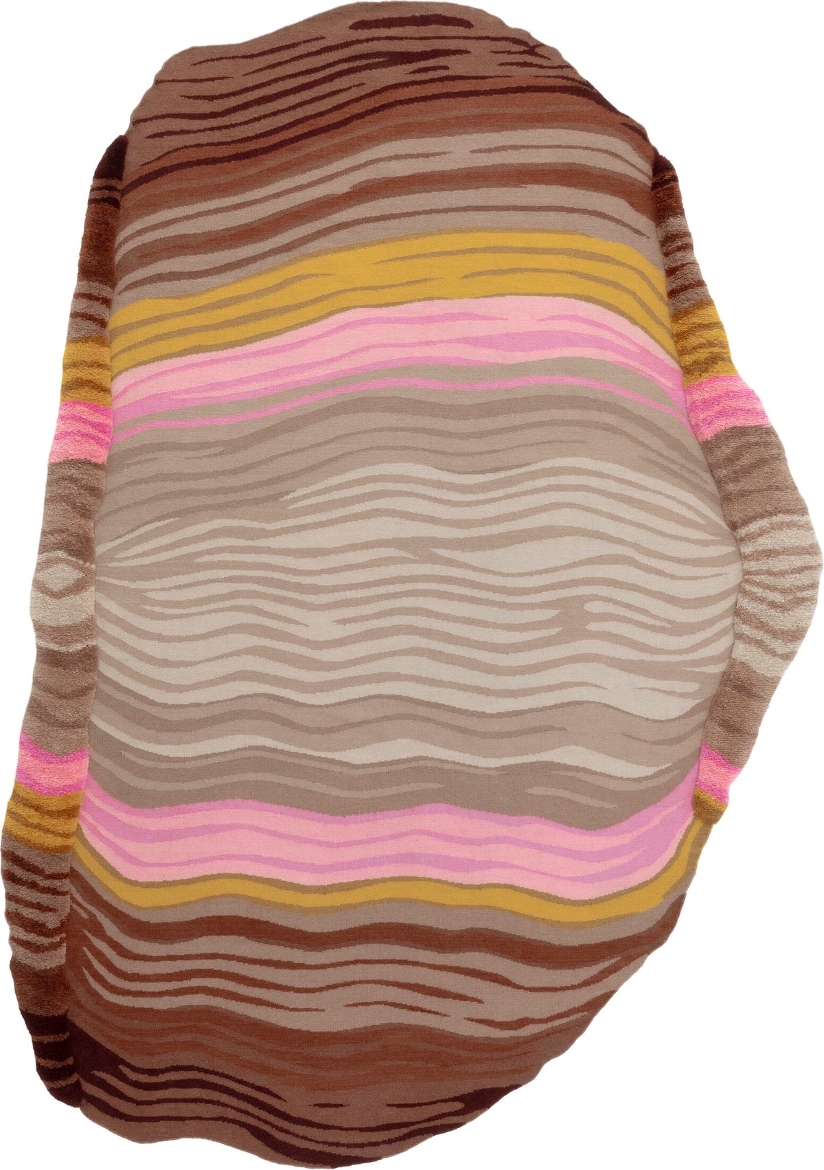 Volledig Folds-vloerkleed in Pink yellow