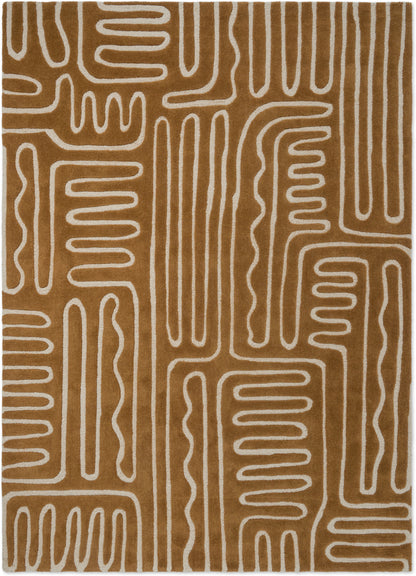 Vloerkleed Harlequin Hollow Tan 141103 – bovenaanzicht