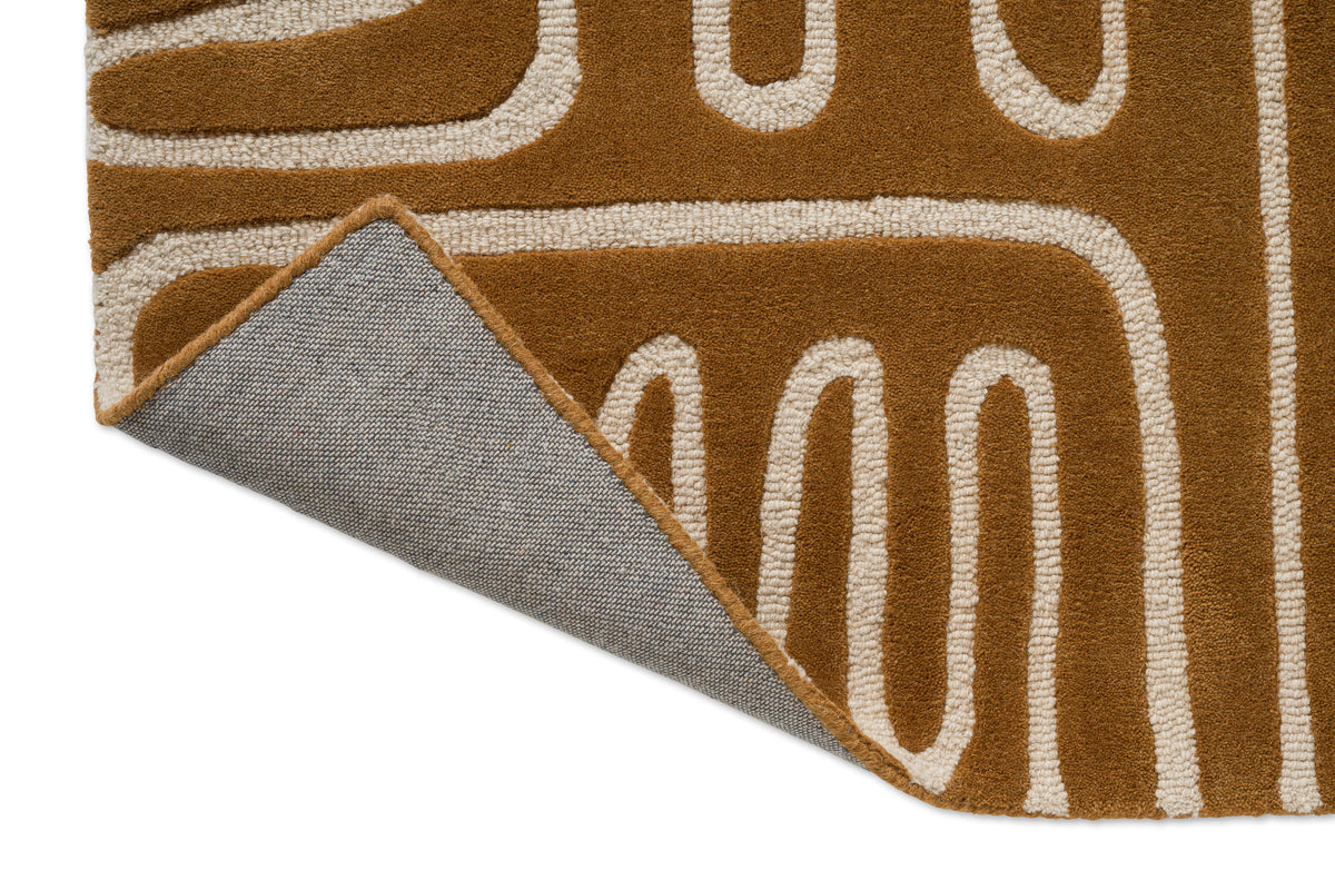 Vloerkleed Harlequin Hollow Tan 141103 – detailfoto