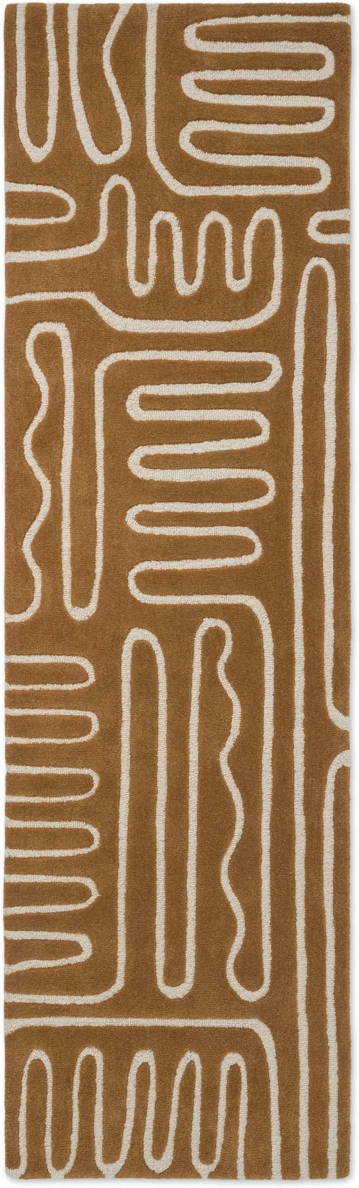 Vloerkleed Harlequin Hollow Tan 141103 – runner bovenaanzicht
