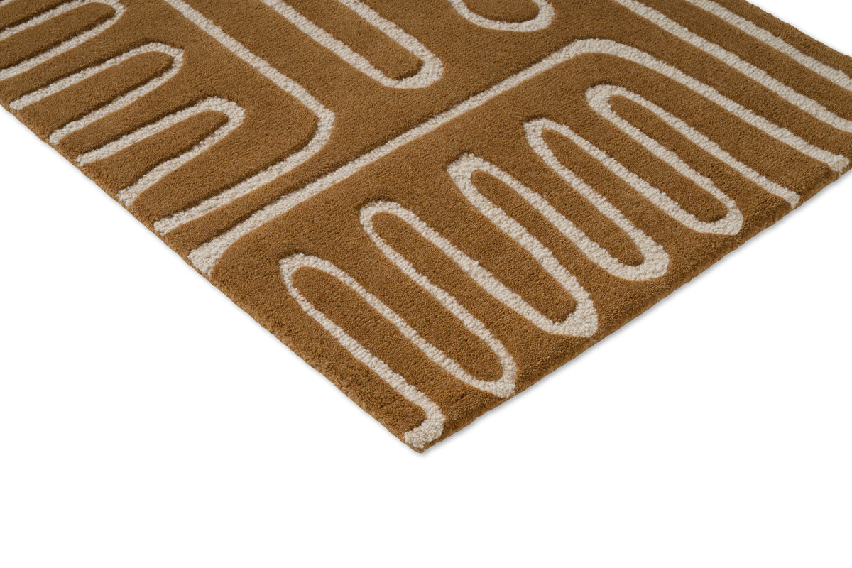 Vloerkleed Harlequin Hollow Tan 141103 – detailfoto
