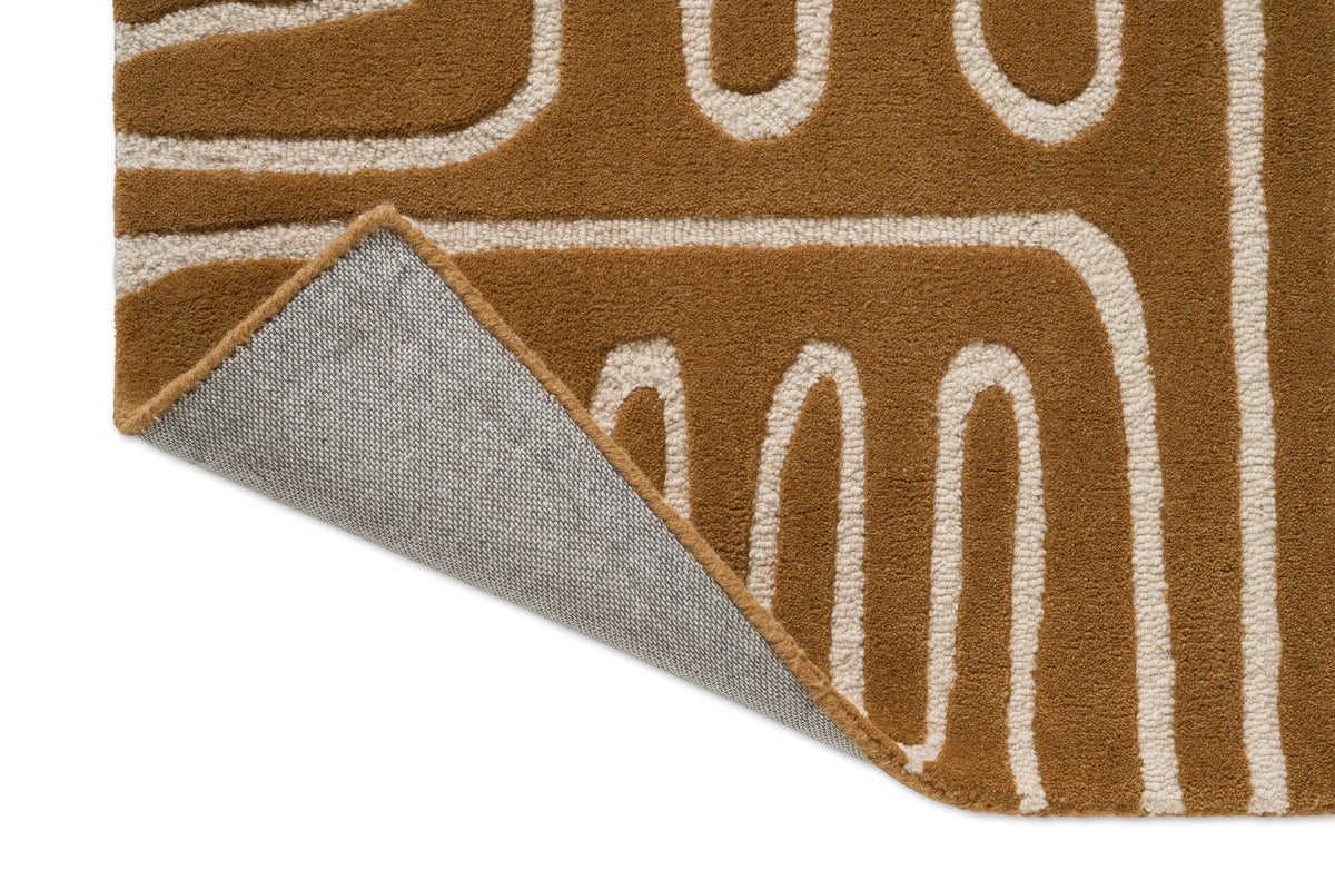 Vloerkleed Harlequin Hollow Tan 141103 – detailfoto