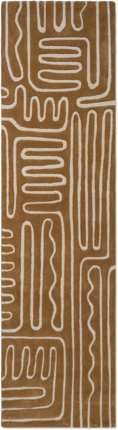 Vloerkleed Harlequin Hollow Tan 141103 – bovenaanzicht