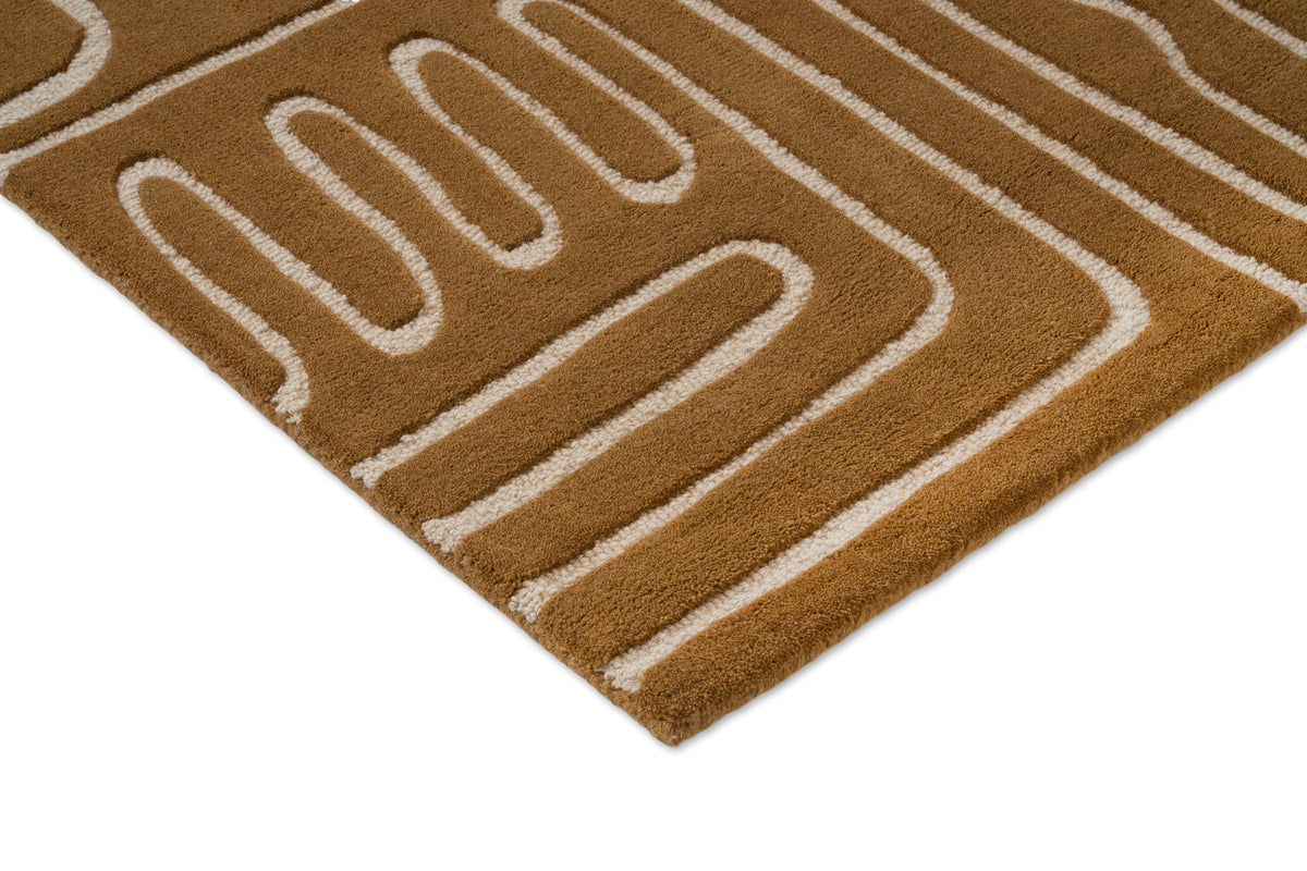 Vloerkleed Harlequin Hollow Tan 141103 – detailfoto
