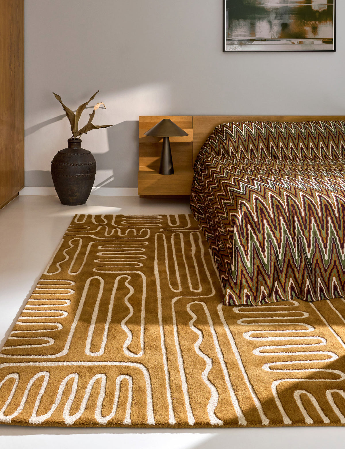 Vloerkleed Harlequin Hollow Tan 141103 – sfeerfoto
