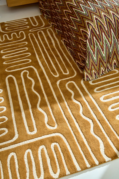 Vloerkleed Harlequin Hollow Tan 141103 – sfeerfoto