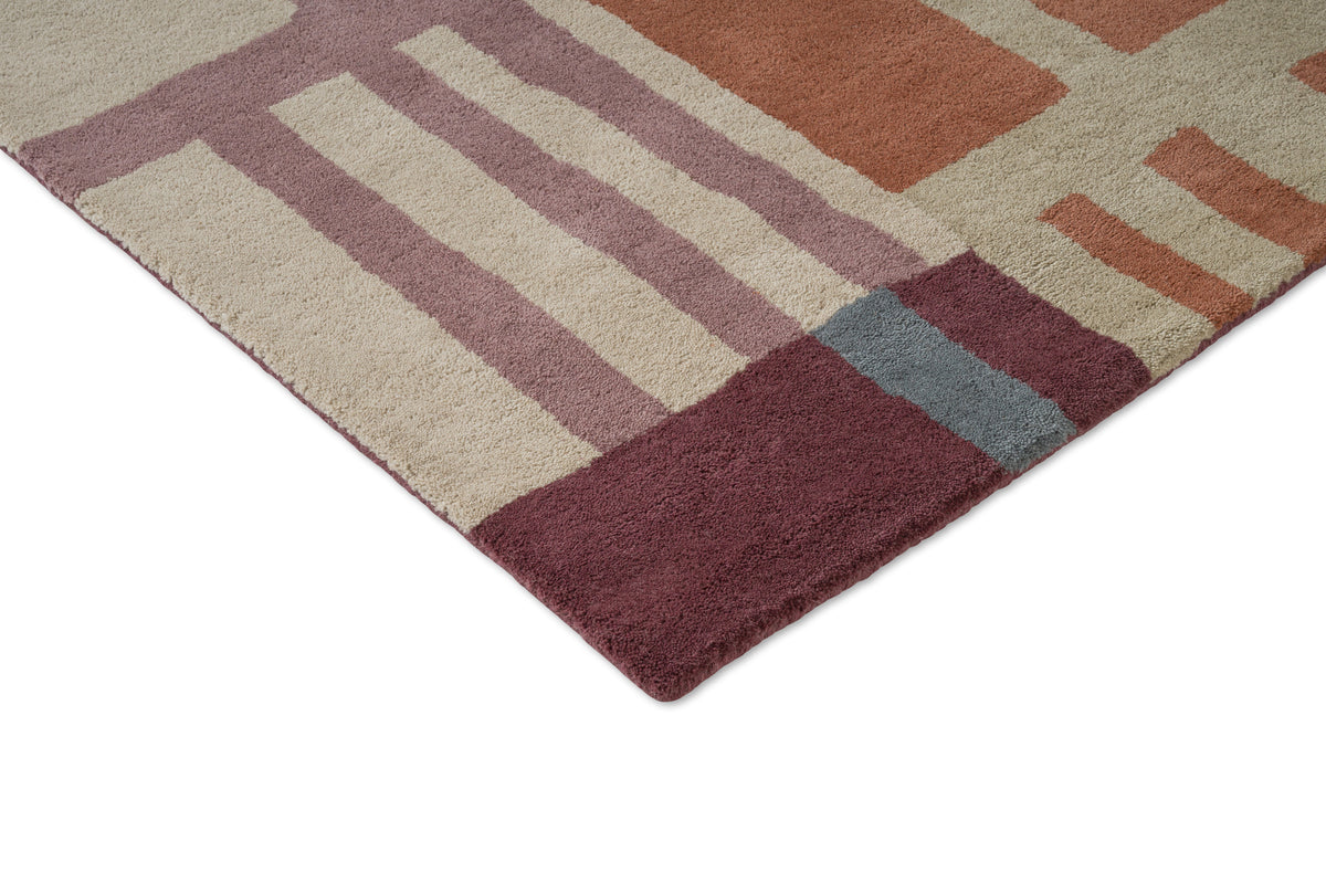 Vloerkleed Harlequin Monolith Cinnabar/Amber 144200 – detailfoto