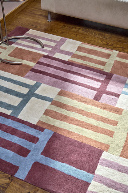Vloerkleed Harlequin Monolith Cinnabar/Amber 144200 – sfeerfoto