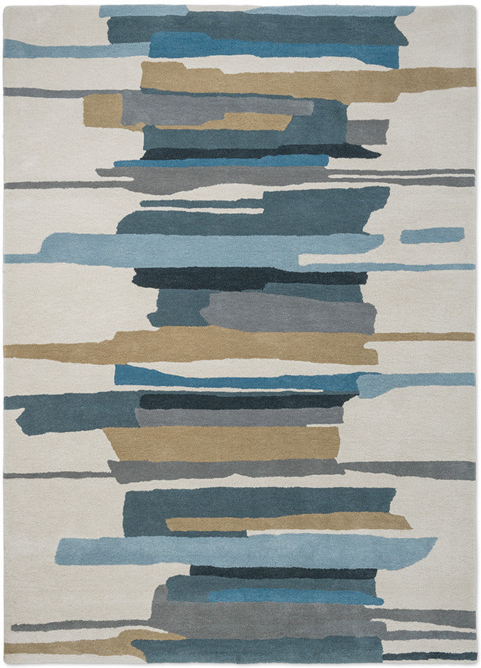 Vloerkleed Harlequin Zeal Indigo 043008 – bovenaanzicht