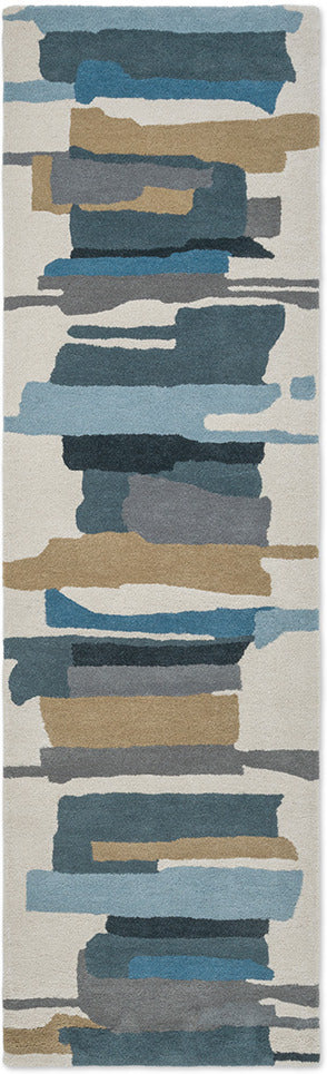 Vloerkleed Harlequin Zeal Indigo 043008 – bovenaanzicht