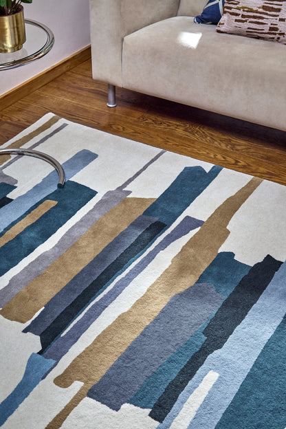 Vloerkleed Harlequin Zeal Indigo 043008 – sfeerfoto