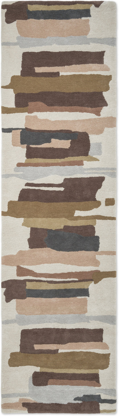 Vloerkleed Harlequin Zeal Taupe 043001 – bovenaanzicht