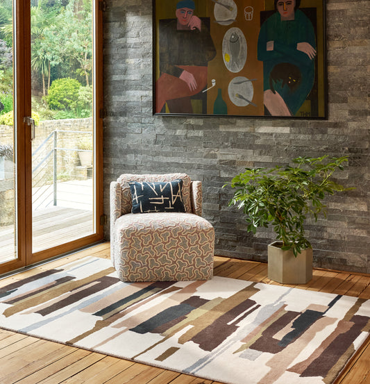 Vloerkleed Harlequin Zeal Taupe 043001 – sfeerfoto