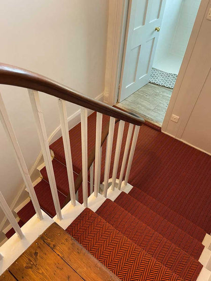 Traploper Hartley Tissier Herringbone Bright Orange