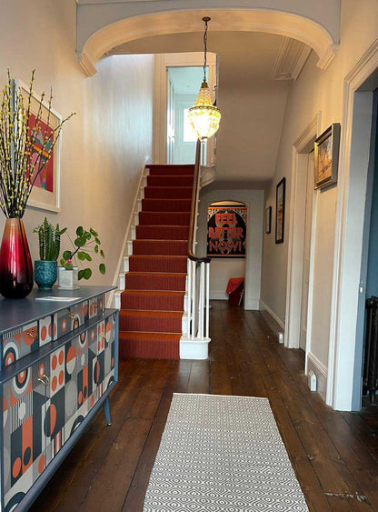 Traploper Hartley Tissier Herringbone Bright Orange