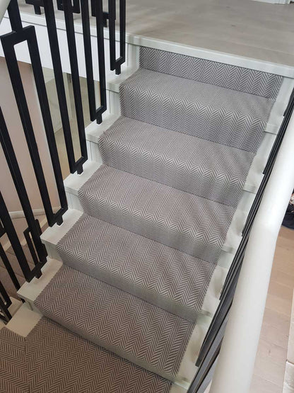 Traploper Hartley Tissier Herringbone Light Grey