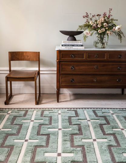 Vloerkleed Layered Johanna Wool Rug Sage