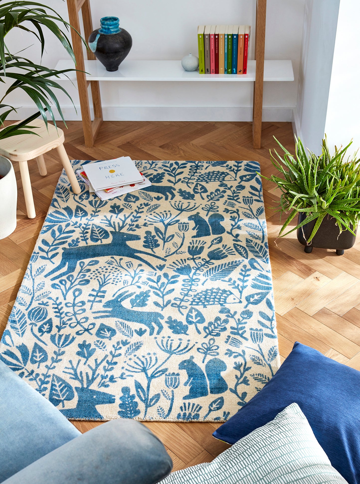 Vloerkleed Scion Kelda Cobalt 23508