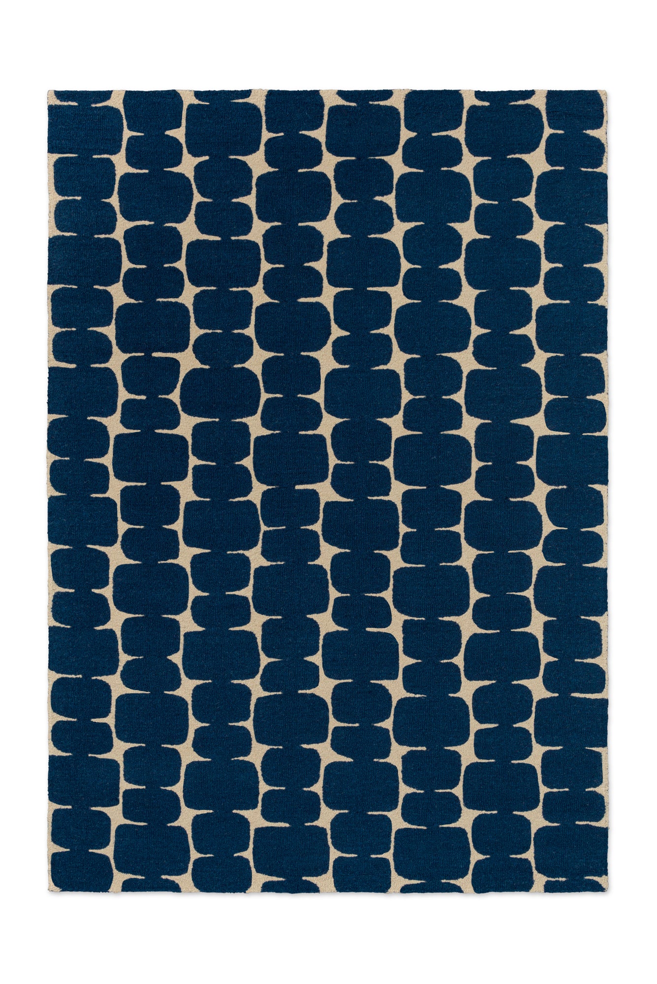Laagpolig vloerkleed van Scion | Little lohko Indigo