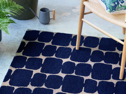 Laagpolig vloerkleed van Scion | Little lohko Indigo