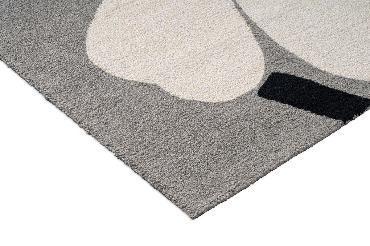 Buitenkleed Marimekko Unikko Anniversary Grey 433004 – detailfoto