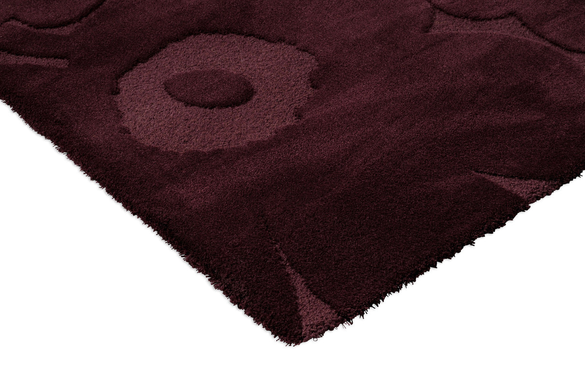 Vloerkleed Marimekko Unikko Burgundy 132200 – detailfoto