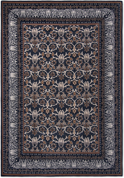 Vloerkleed Morris & Co Borage Blue 131008 – bovenaanzicht