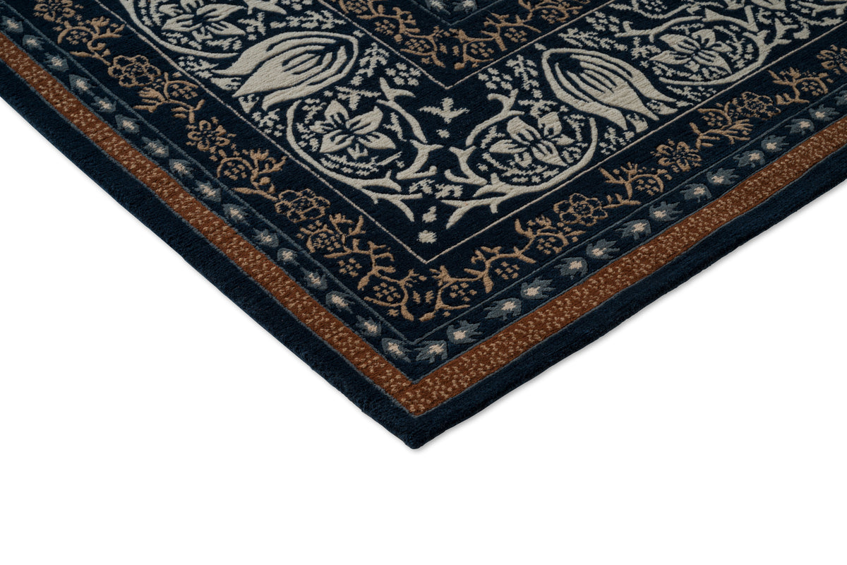 Vloerkleed Morris & Co Borage Blue 131008 – detailfoto