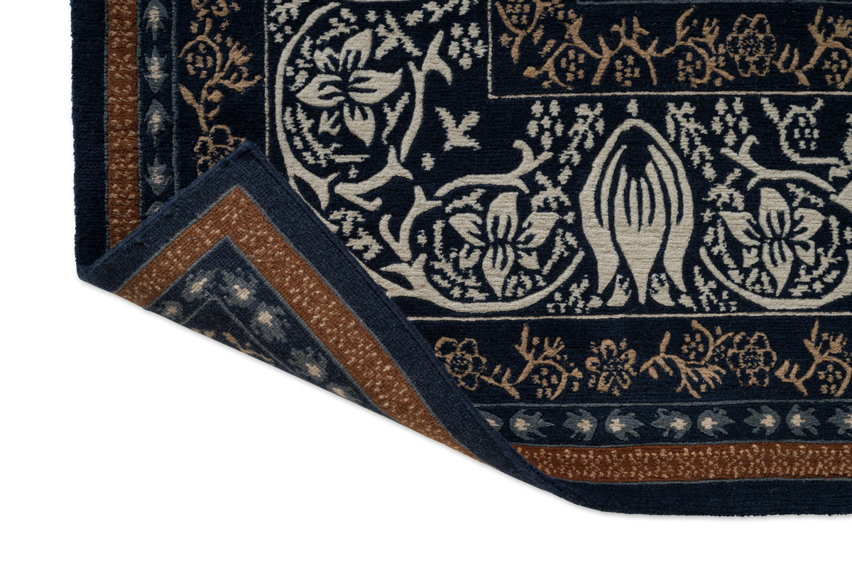 Vloerkleed Morris & Co Borage Blue 131008 – detailfoto