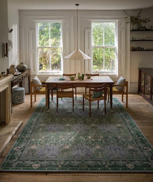 Vloerkleed Morris & Co Helena Mineral 131107 – sfeerfoto