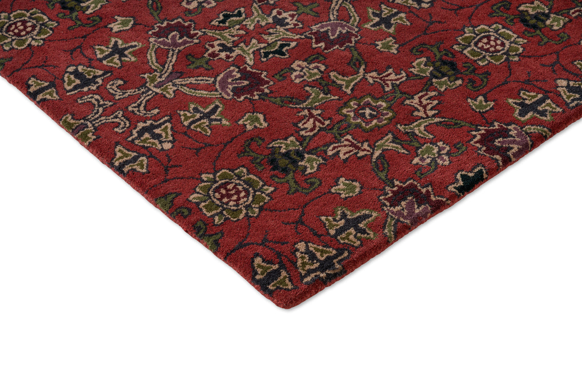Vloerkleed Morris & Co Persian Scroll Plum 130603 – detailfoto