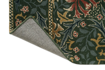 Vloerkleed Morris & Co Walthamstow Forest/Teal 130707 – detailfoto