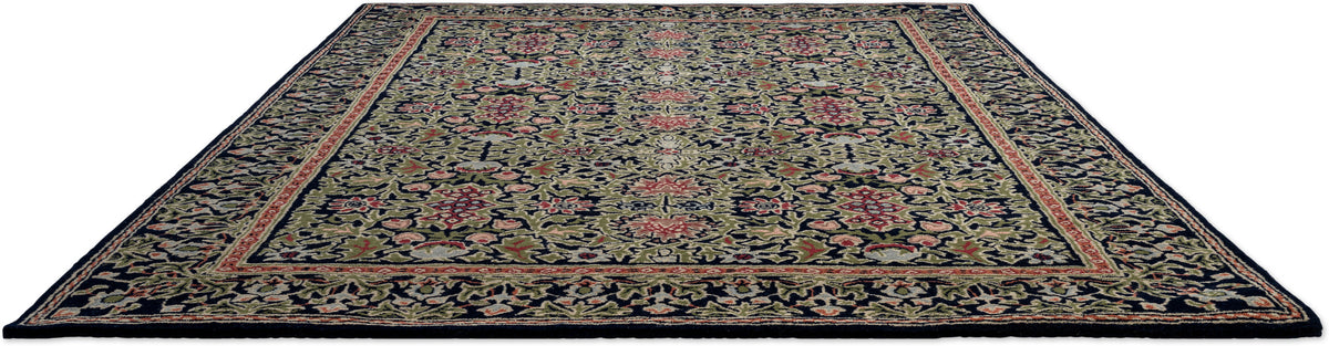 Vloerkleed Morris & Co Wilton Weave Indigo 130808 – detailfoto