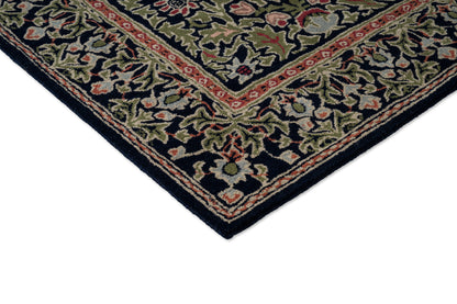 Vloerkleed Morris & Co Wilton Weave Indigo 130808 – detailfoto