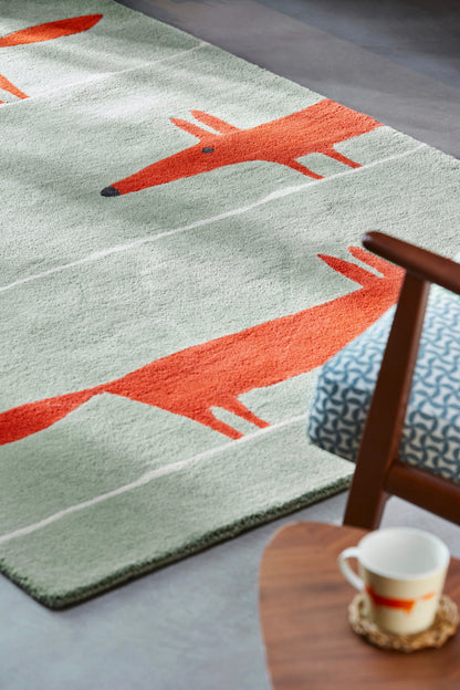 Vloerkleed Scion Mr Fox Mint Poppy